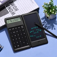 foldable calculator 6 inch lcd writing tablet digital drawing pad 12 digits display sketchpad calculator simple and small