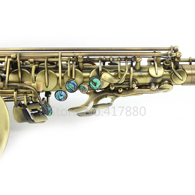 MARGEWATE Alto Eb Tune саксофон уникальный Ретро латунный саксофон Античный медный E плоский музыкальный инструмент саксофон с футляром мундштук