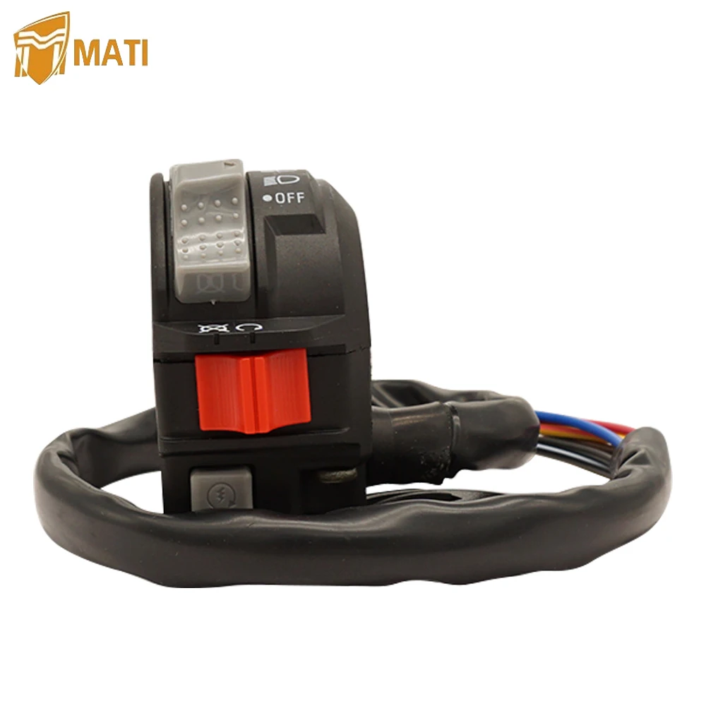 Левый переключатель на руль Управление запуском двигателя фара для Yamaha ATV Timberwolf