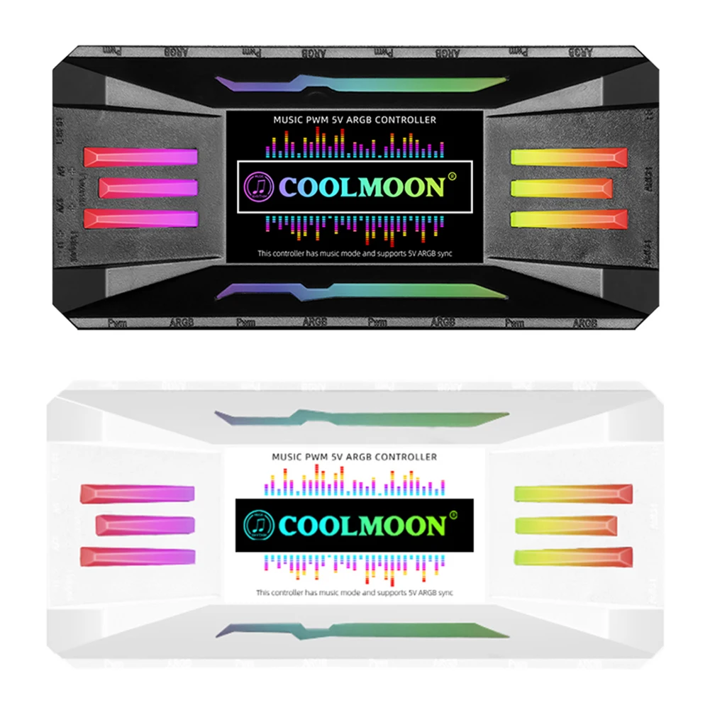 CoolMoon ARGB контроллер ler 4 Pin PWM 5 в 3 для ПК чехол шасси охлаждение синхронизация