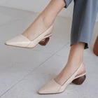 Босоножки женские из натуральной овечьей кожи, на высоком каблуке 22-размера плюс см, 26,5