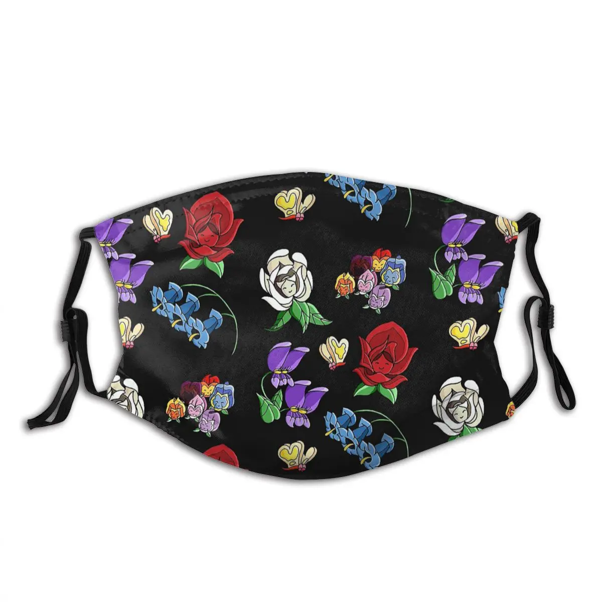 

Wonderland Flowers Alice In Wonderland Reusable Mouth Face Mask with filter Windproof Dustproof Protection Cover Respirator