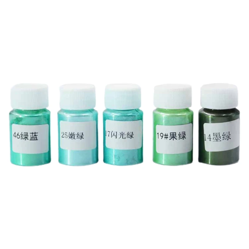 

3/5/6/8Bottles Cosmetic Grade Pearlescent Natural Mica Mineral Powder Epoxy Resin Dye Pearl Pigment DIY Jewelry Craft