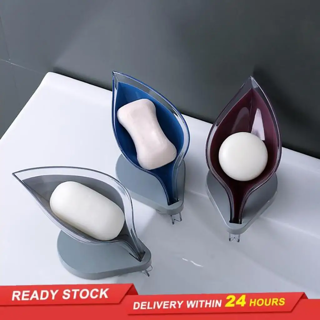 Мыльница мыльница для ванной комнаты тарелка в форме листа Коробка мыла