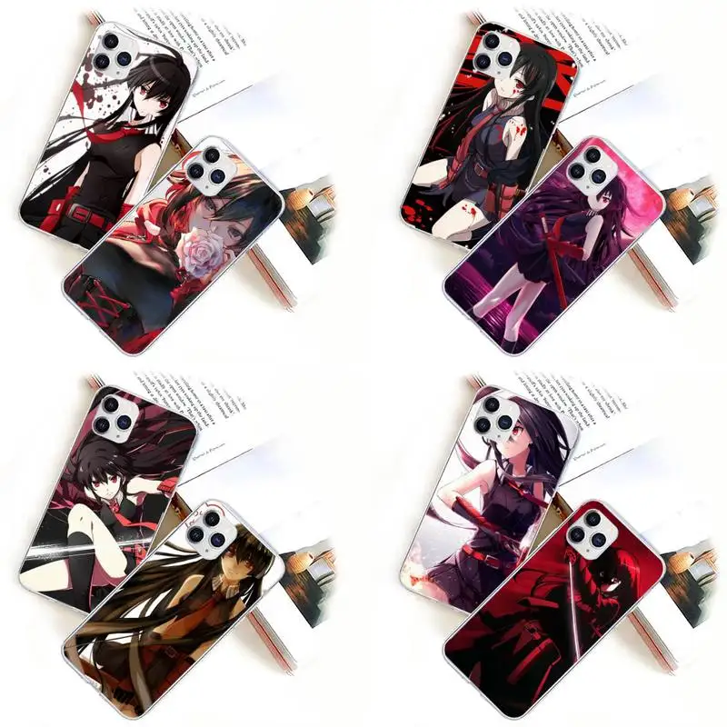

Akame Ga Kill Anime Phone Case for iPhone 11 12 13 mini pro XS MAX 8 7 6 6S Plus X 5S SE 2020 XR case