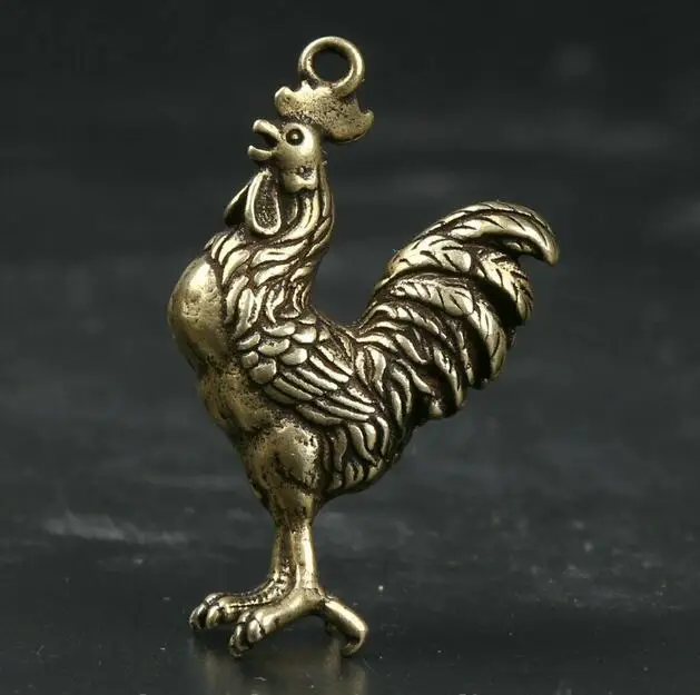 Китайская Бронзовая статуя в виде животного двенадцать знаков зодиака петух