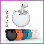 Беспроводные наушники Pro6 TWS, 8D стерео Hi-Fi наушники с микрофоном, Tws Bluetooth наушники, шумоподавляющие наушники-вкладыши для всех телефонов PK Pro4
