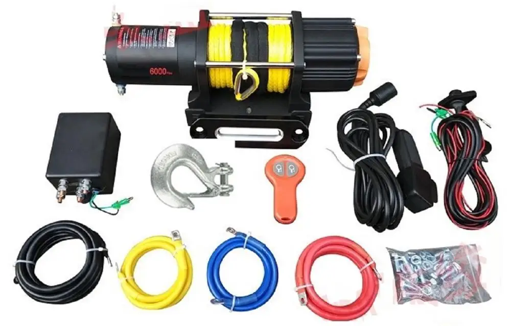 6000LB 12 В электрическая лебедка с беспроводным дистанционным управлением