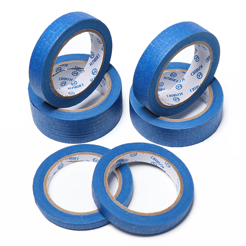 Синяя Маскировочная лента 20 м для рисования клейкая дома самодельная пилинга