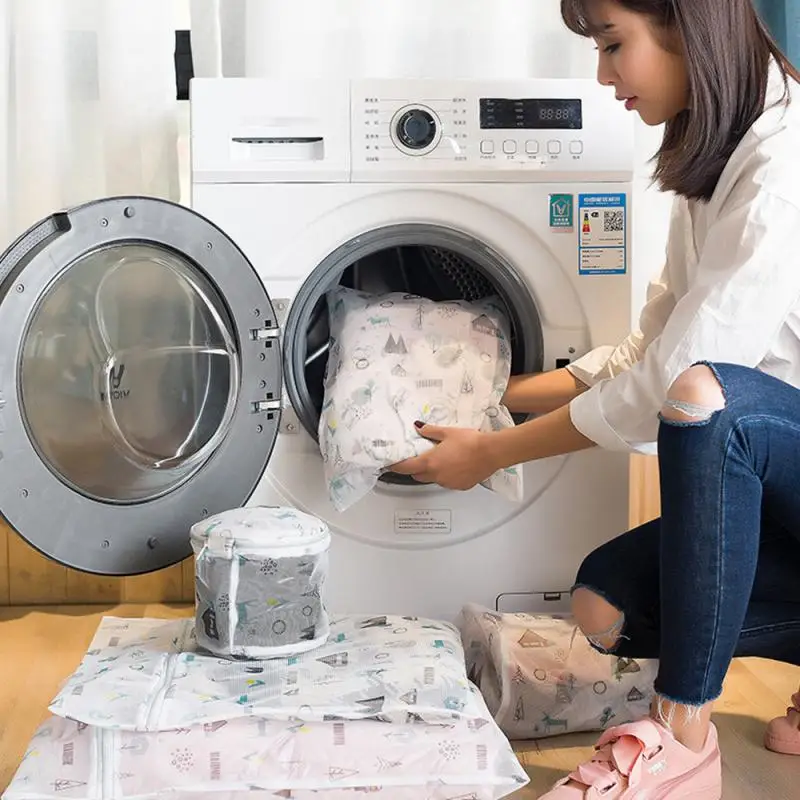 Одежда для стирки белья карман на молнии грязные мешки стиральной машины Чистка