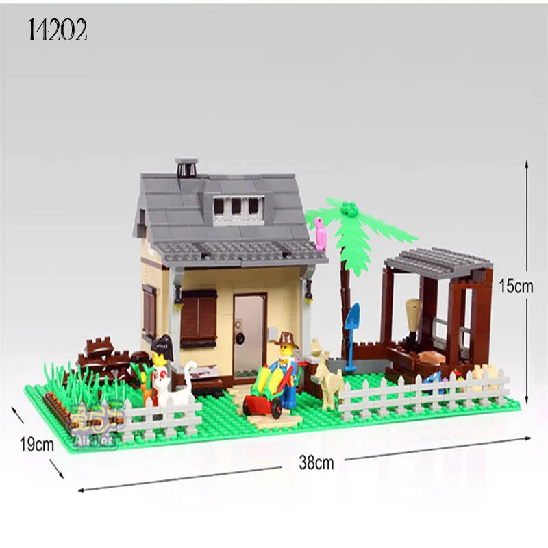 Новый продукт Wange Мини Строительные блоки Веселая ферма страны кирпичей DIY