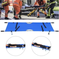 150kg reinforced portable folding stretcher hospital household emergency treatments stretcher bed blue dirt resistant waterproof