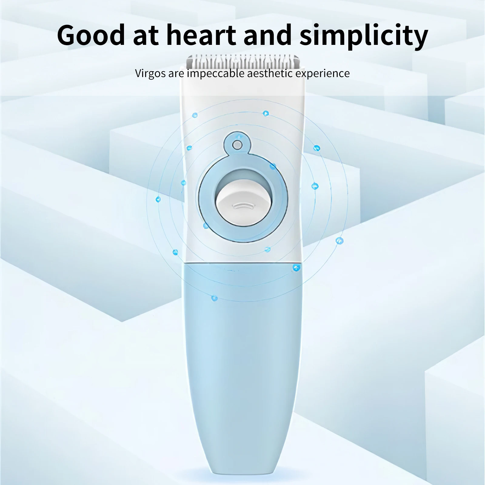 

USB Safe Baby Electric Hair Trimmer 320mAh Battery White Baby Hair Clipper IPX7 Waterproof Ceramic Steel Razor Baby Hair Clipper