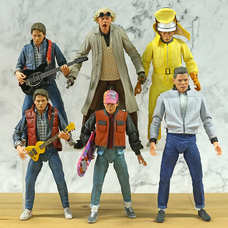 NECA Назад в будущее Марти Макфлай Бифф Таннен доктор Браун 7 ''экшн фигурка