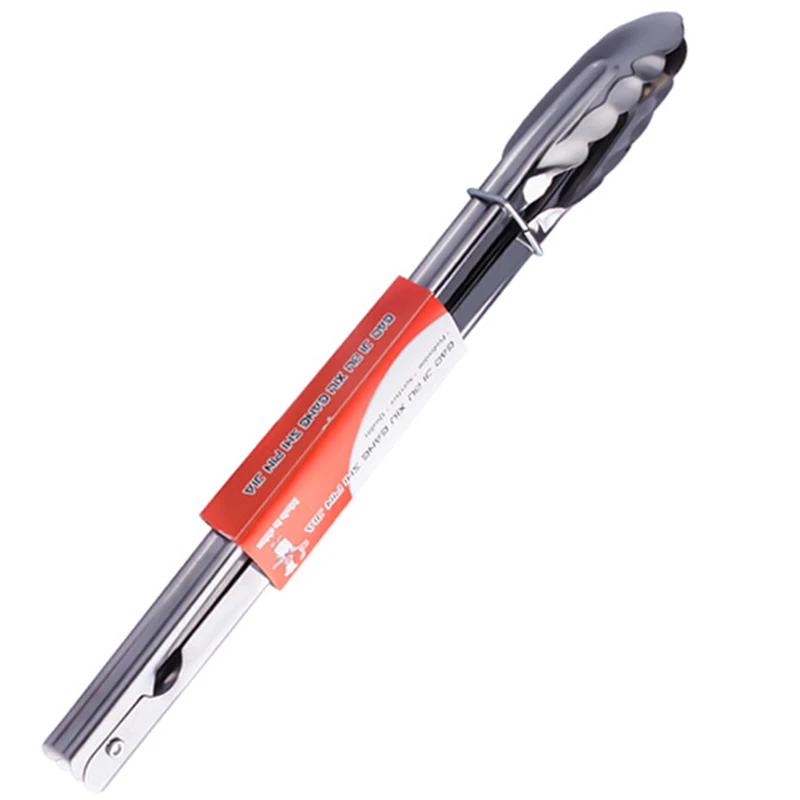

justdolife Stainless Steel Cooking Tongs Non-Stick Barbecue Tongs Bread Tongs for Kitchen Cooking Tong with Joint Lock