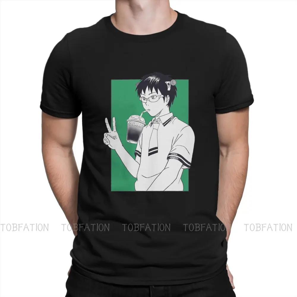 

Drink Milk Tea Special TShirt The Disastrous Life of Saiki Kusuo Top Quality Creative Gift Clothes T Shirt Stuff Ofertas