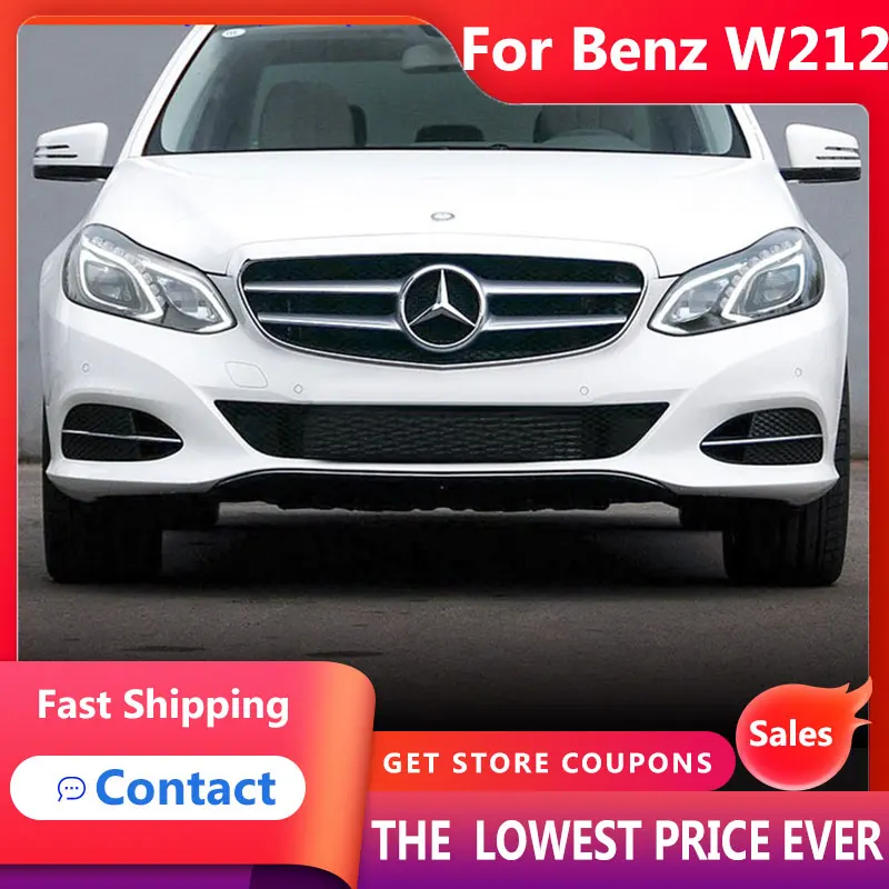 

Автомобильные фары Benz W212 s 2009-2016 DRL дневные ходовые огни светодиодсветодиодный Биксеноновая лампа противотумансветильник фары s автомобиль...