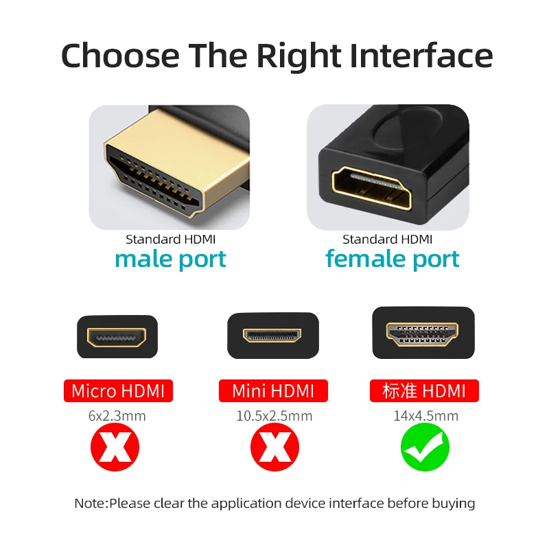 HDMI Cable male to 4k splitter display port 60Hz 1080P High Speed Adapter for Projector Xbox HDTV switcher | Электроника