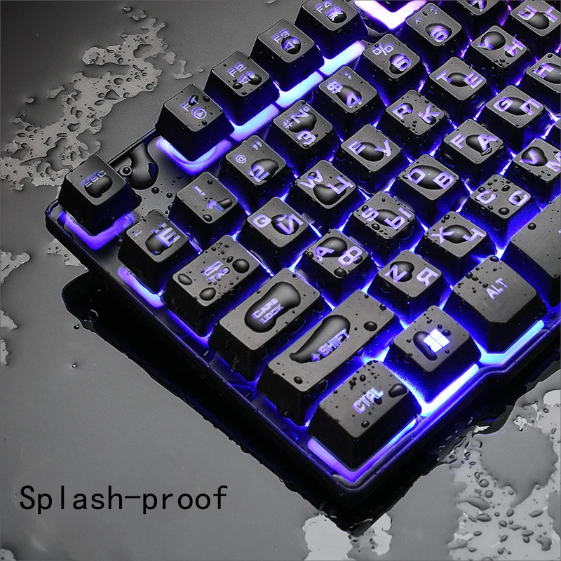 Комплект клавиатуры с русской раскладкой Проводная игровая мышь и клавиатура на