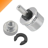 chrome rear fender passenger seat bolt screw nut knob cover for harley sportster xl 883 1200 dyna softail touring hardware parts
