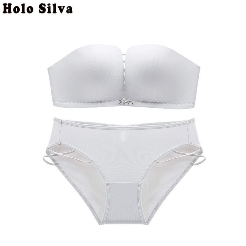 Женский бесшовный комплект с невидимым бюстгальтером без косточек удобный