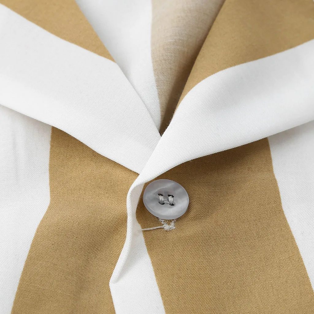 Черная вертикальная рубашка с коротким рукавом и INCERUN отворотом для мужчин новая