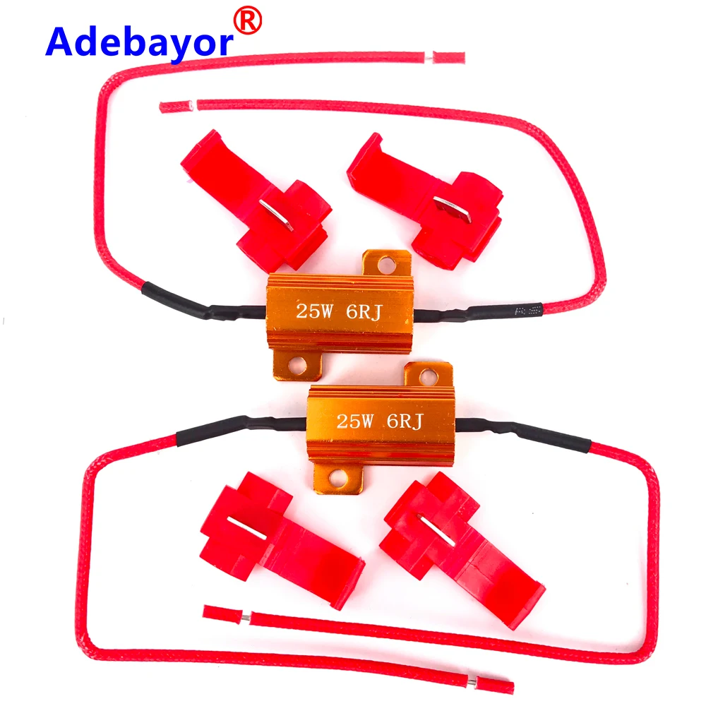 Adebayor 20 шт. 25 Вт 6ohm сопротивление нагрузочного резистора для автомобиля