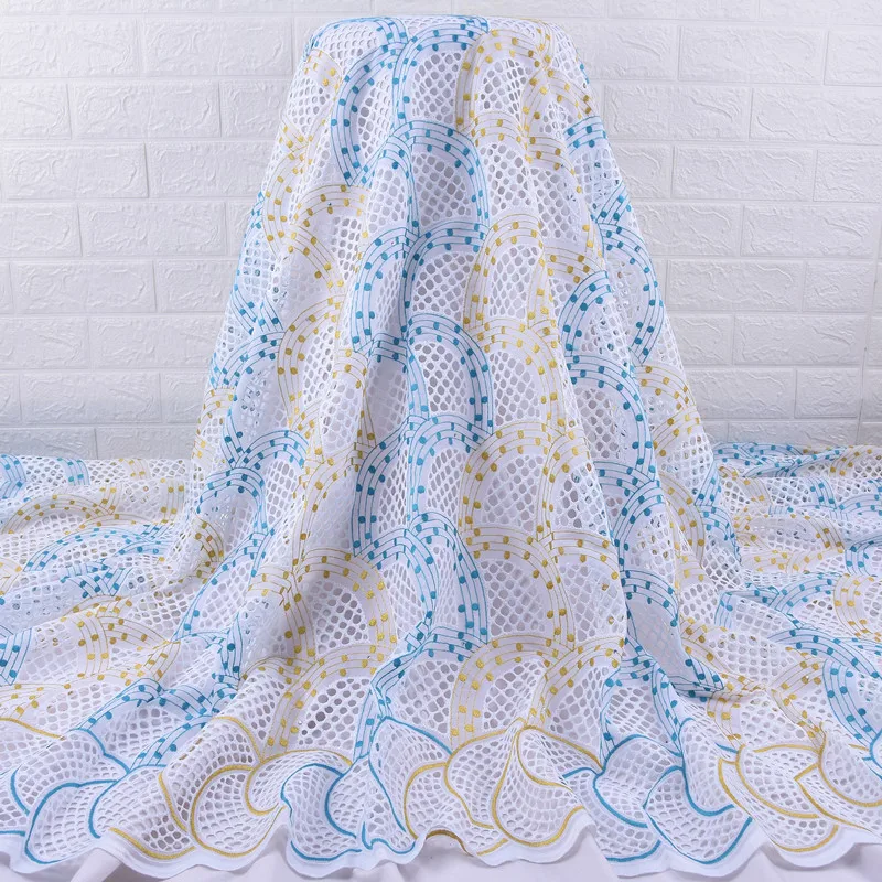 Лидер продаж африканская кружевная ткань Kalume нигерийская швейцарская хлопковая