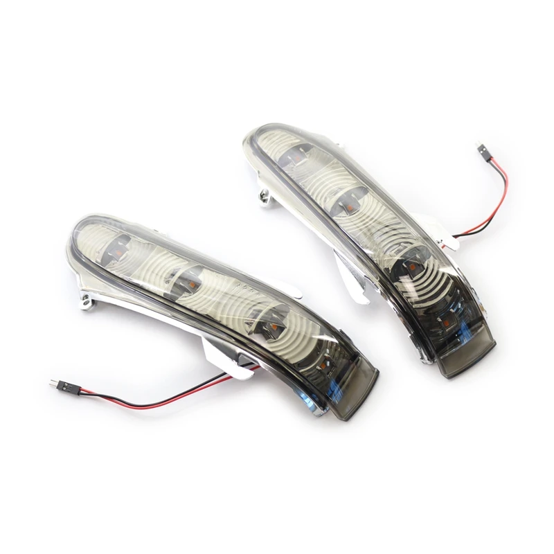 

Pair Rearview Side Mirror Turn Signal Indicator Gray Lens for Mercedes-Benz W220 S-Class W215 CL-Class 1999-2003