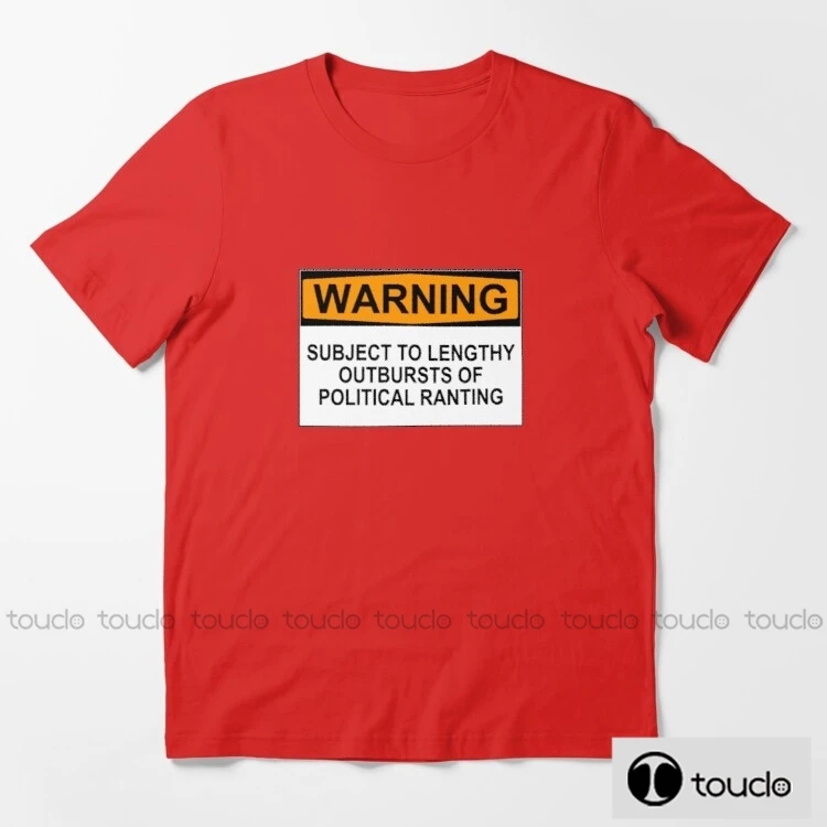 

Новый предупреждающий в связи с длительными взрывами политического развлечения, мужские Графические футболки-крутые необычные дизайнерск...