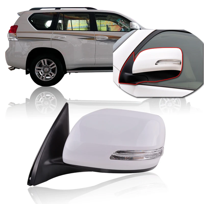 CAPQX авто электрический складной с подогревом зеркало заднего вида для LAND CRIUS PRADO