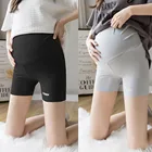 Летние защитные штаны для беременных, мягкие облегающие леггинсы с регулируемой талией для беременных