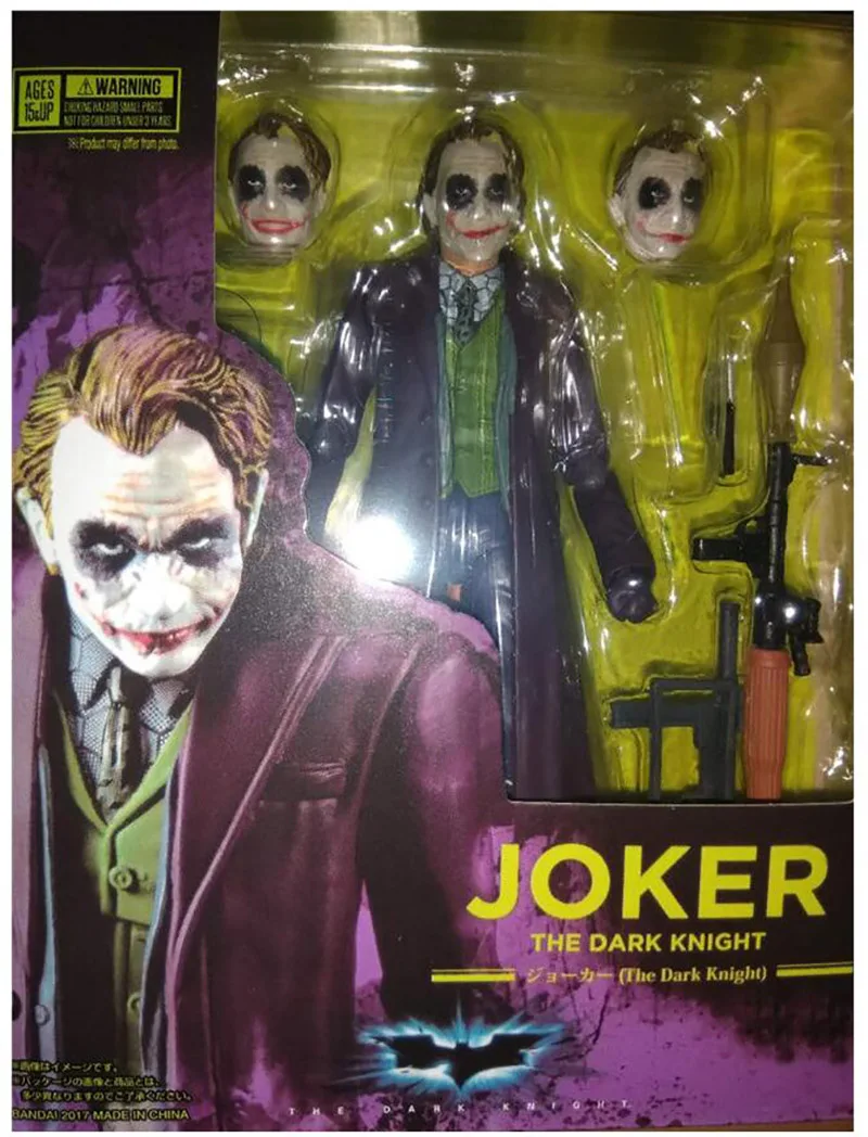 MAFEX 051 экшн-фигурка Джокера SHF Heath Ledger Joker Quinn Темный рыцарь коллекционные игрушки