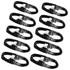 Оригинальный Micro usb кабель для передачи данных 1 м для Samsung Galaxy A10 A6 J4 S6 S7 Edge S4 S3 Note 2 4 5 быстрое зарядное устройство для телефона USB шнур 10 шт.