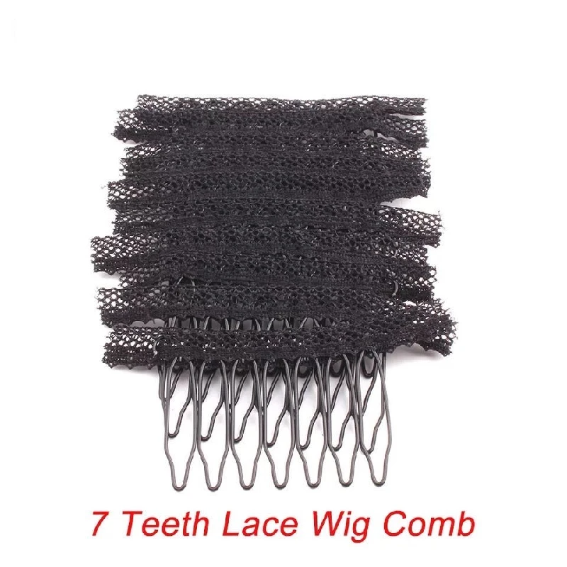 

human hair half wig clip in for black women Snap-Comb Wig Clips With Rubber For Hair Extension Hair Snap Clips Weave Toupee Clip