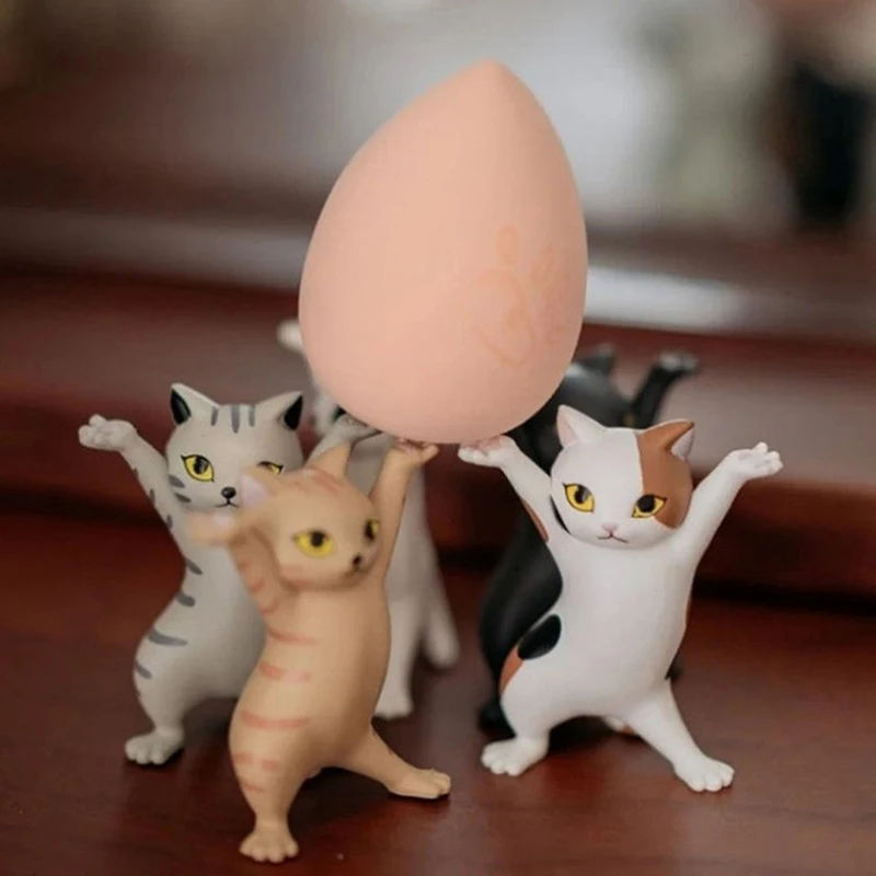 

Pen Holder Stand For Pens Cat Cute Desk Accessories Organizer Funny Penholder Student Stationery Mini Ornament Office Storage