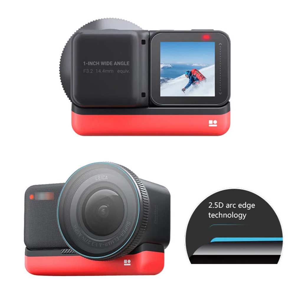 

Закаленное стекло для объектива камеры Защита экрана для Insta360 ONE R аксессуары для экшн-камеры твердость 9H Противоударная пленка