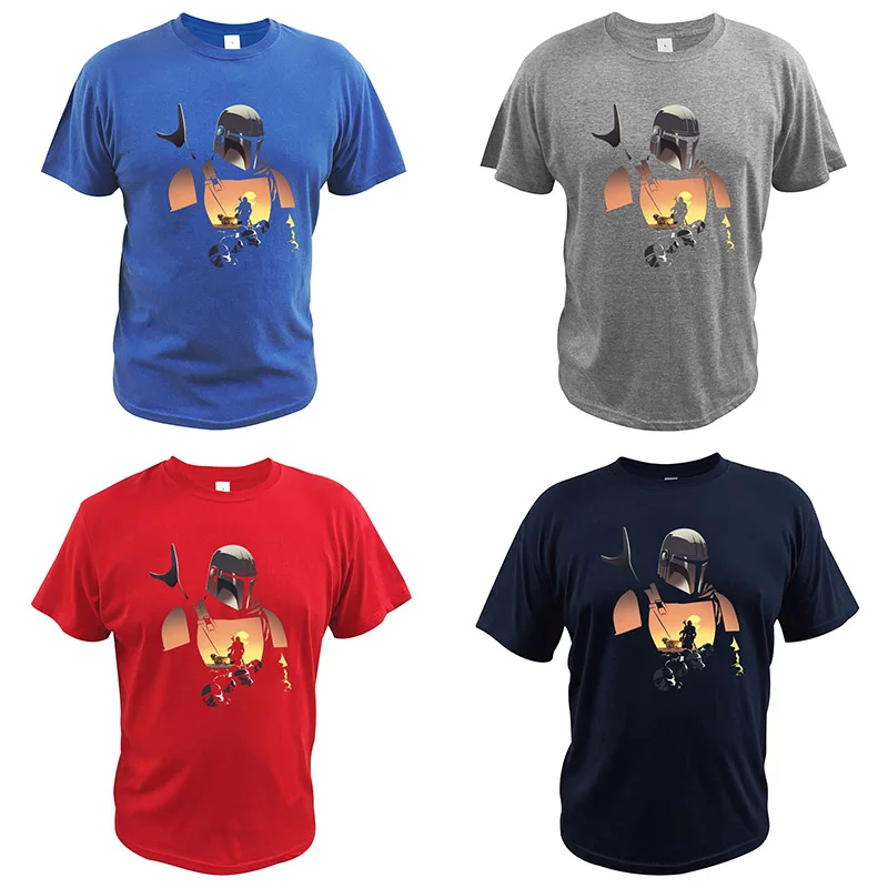 Мужская футболка Мандалорская Звездные Войны Боба Фетт космическая опера сериал