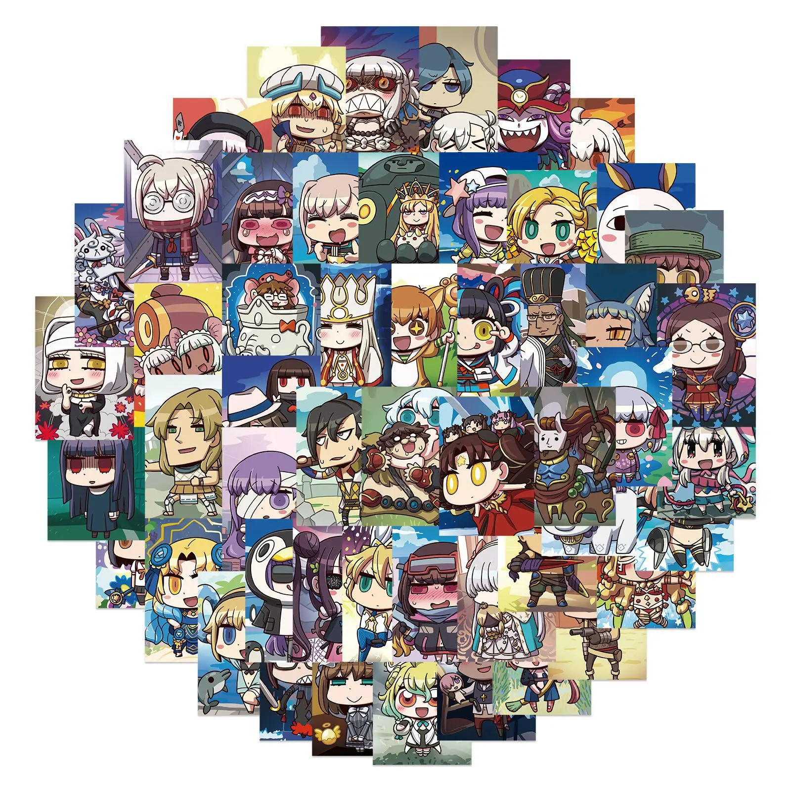 

10/60PCS Fate Game Series Sticker Animation Graffiti Waterproof Sticker SuitcaseNotebookRefrigeratorSkateboardHelmetWholesale