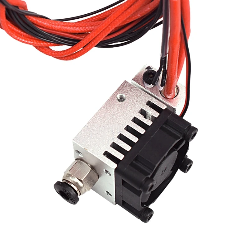 

3D Printer Accessories 0.4 / 1.75mm 12V 40W Single Head Single Spray Aluminum Block Extruder Cooling Kit