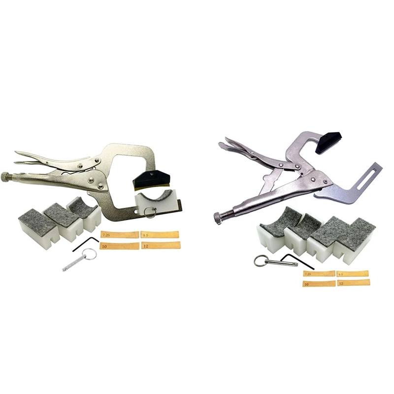 

New Fingerboard Fret Press Inserts Tool for Guitar Making Tools Set with 4 Neck Supports Repair Tool