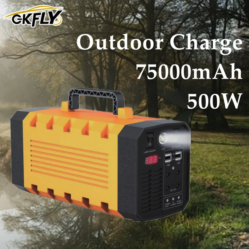 GKFLY 500 Вт 75000 мАч Power Station 220 В устройство для хранения энергии с немодулированным