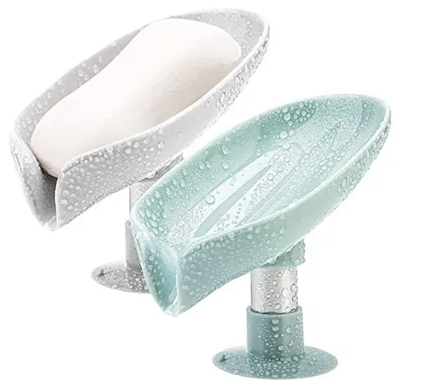 

Leaf Shape Soap Box Drain Soap Holder Box Bathroom Shower Soap Holder Dish Storage Plate Tray Bathroom Supplies Bathroom Gadgets