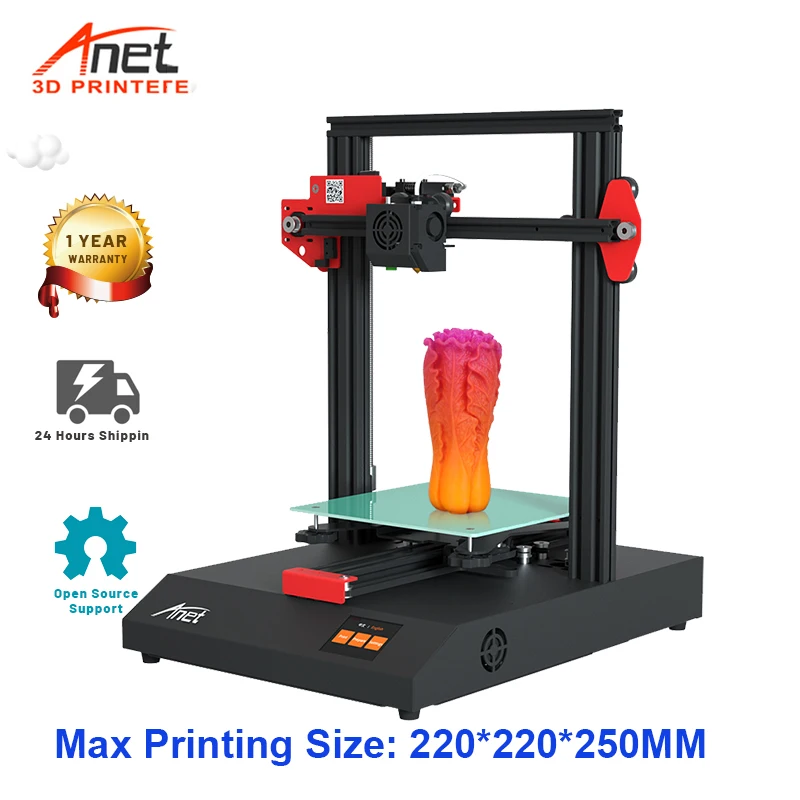 Anet ET4 3D принтеры высокой точности экструдер Prusa i3 DIY Kit с авто кровать