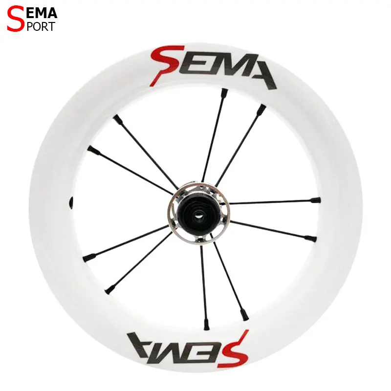 Углеродные колеса SEMA-C8 12 дюймов для детей Балансирующий велосипед/толкатель с