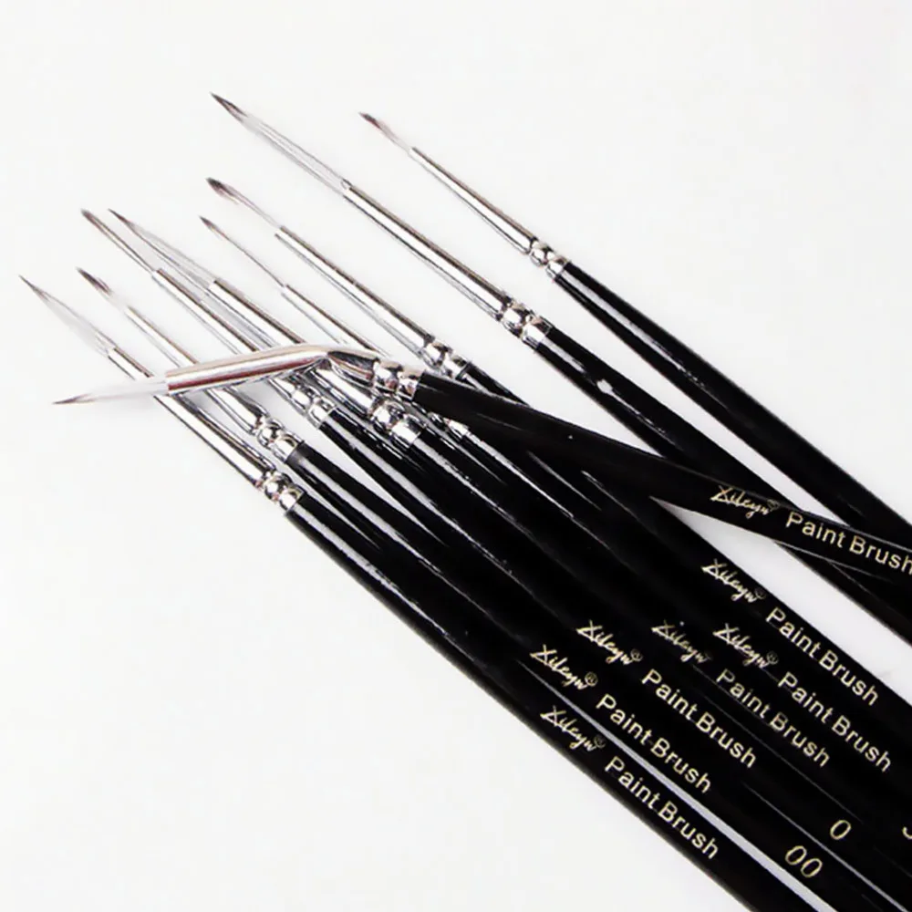 

9pcs Detail Paint Brush Watercolor Liner Drawing Pens Miniature Painting Brush