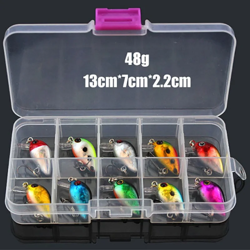 Набор миниатюрных рыболовных приманок 10 шт./лот приманки для ловли нахлыстом в