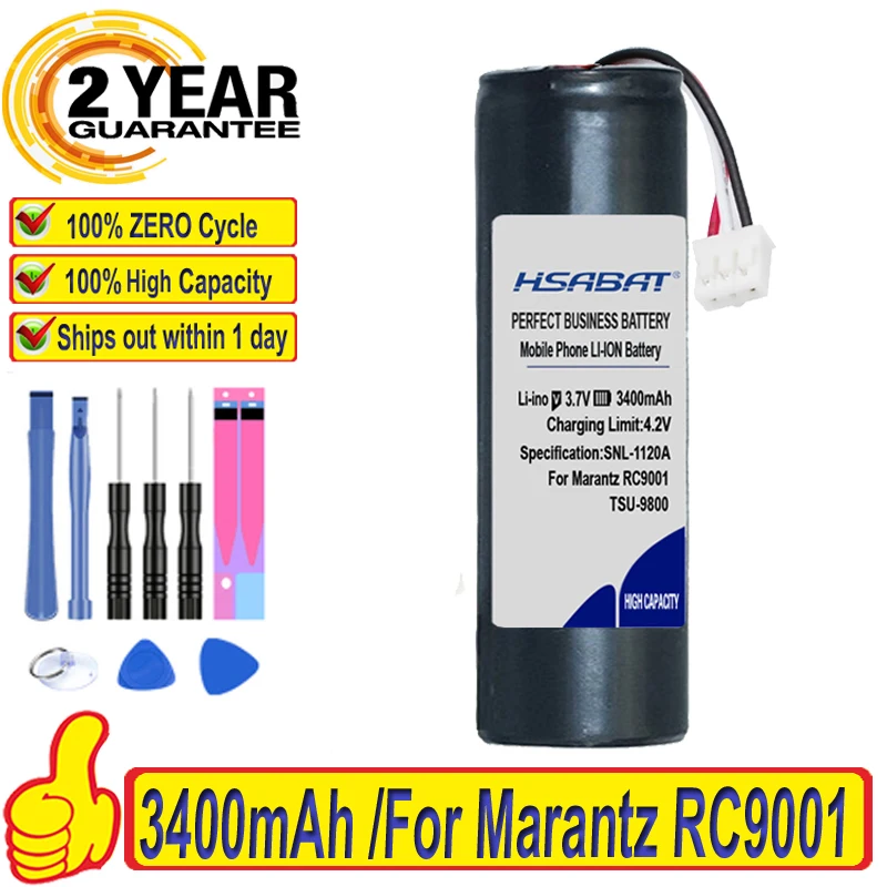 Лидирующий бренд 100% новый 3400 мА/ч maratnz RC9001 Батарея для PHILIPS Pronto TSU-9600 TSU-9800 2422 526 00208