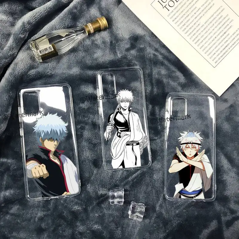 

Anime GINTAMA Phone Case For Samsung A12 5G A71 4G A70 A52 A51 A40 A31 A21S A20 A50 A30 S Transparent Funda