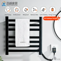 electric towel warmer intelligent thermostatic aluminum anti leakage heated drying rack shelf shower holder bathroom accessories